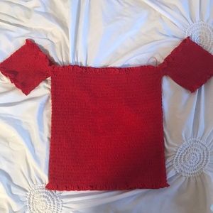 Ruffled Red Top